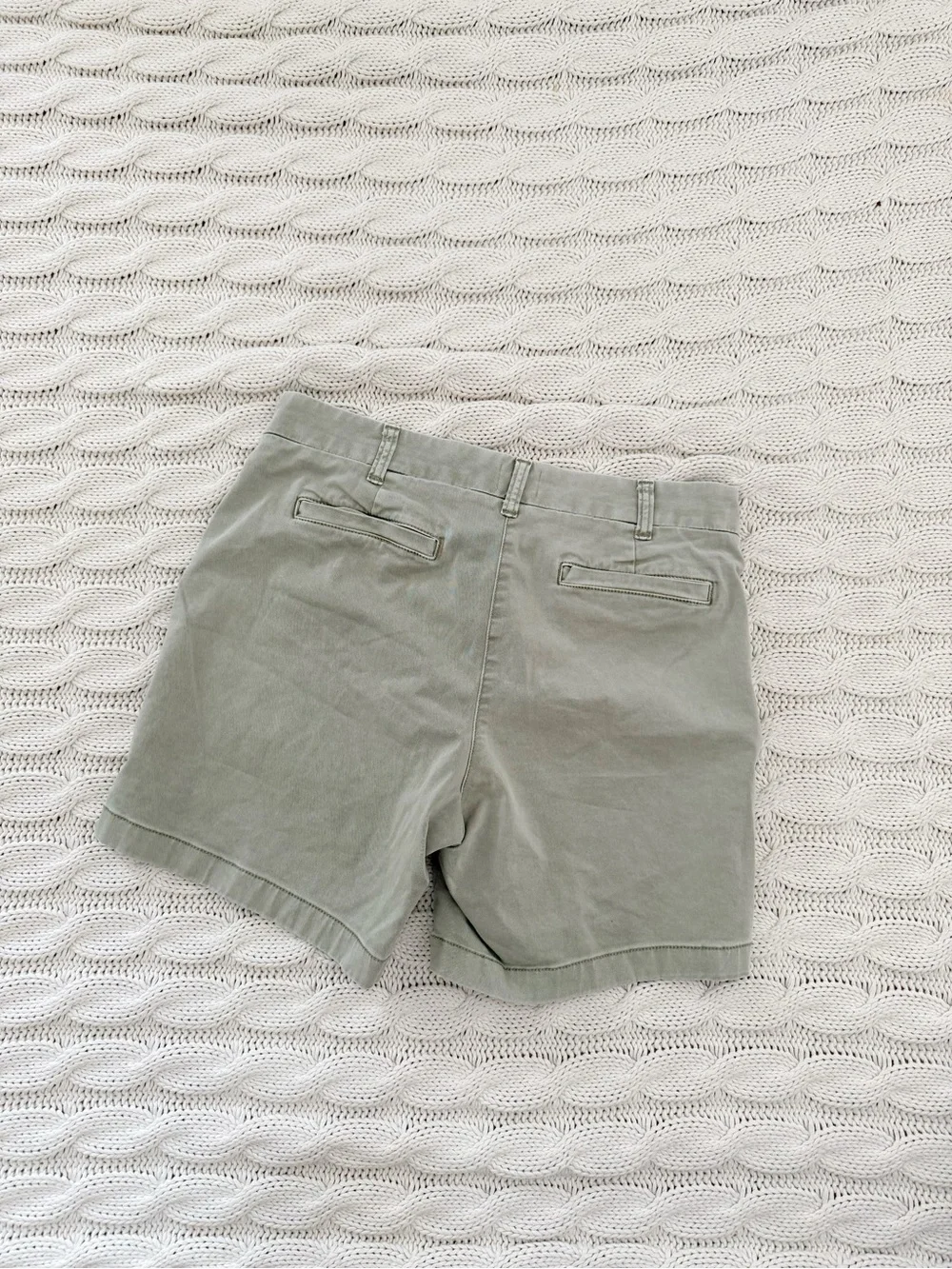 J. Crew Olive Green High-Rise Bermuda Shorts